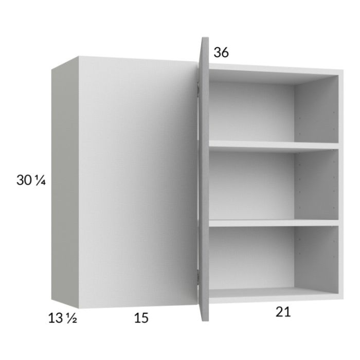 Euro Grey 36x30-1/4 Blind Corner Wall Cabinet