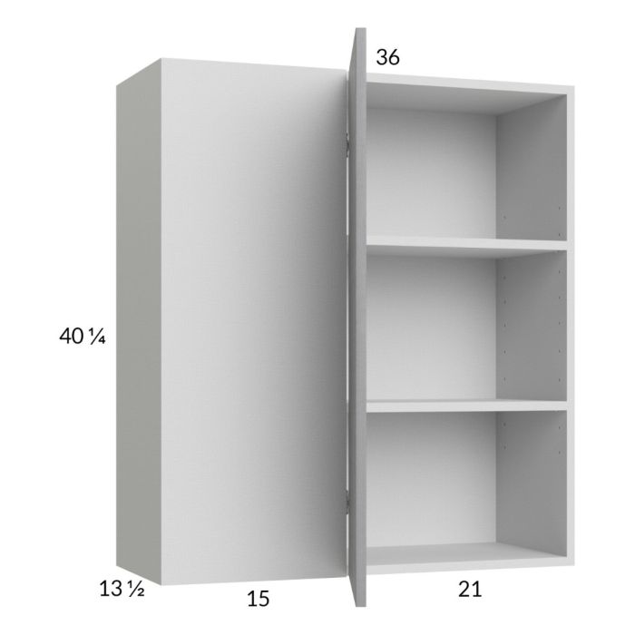 Euro Grey 36x40-1/4 Blind Corner Wall Cabinet
