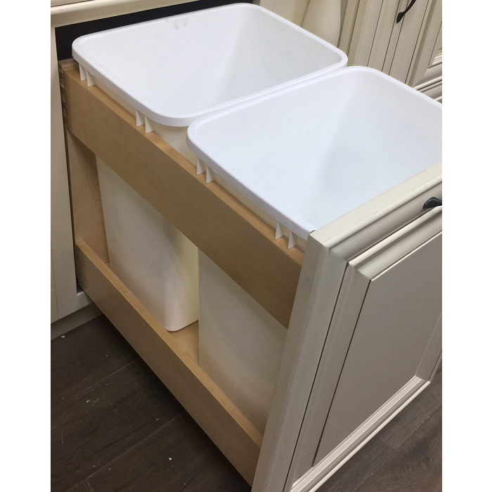 Lexington Cinnamon Glaze Trash Can Insert for an 18" Base Cabinet (Trash cans sold separately)