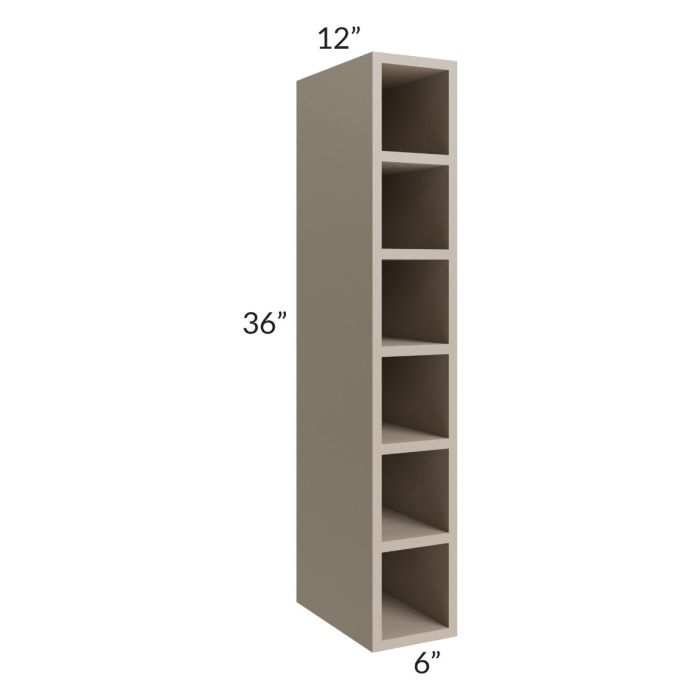 Tuscan Oyster 6x36 Wine Cube Cabinet