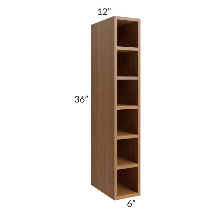 Artisan Walnut Shaker 6x36 Wall Cube Cabinet