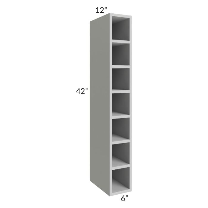 Tuscan Painted Grey 6x42 Wine Cube Cabinet