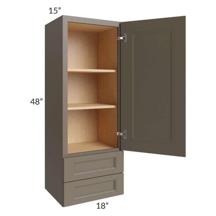 Tuscan Stone 18x48x15 Wall Cabinet with Drawers