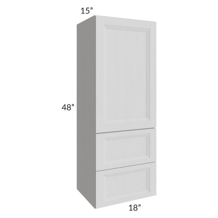 Salem Light Grey 18x48x15 Wall Cabinet with Drawers