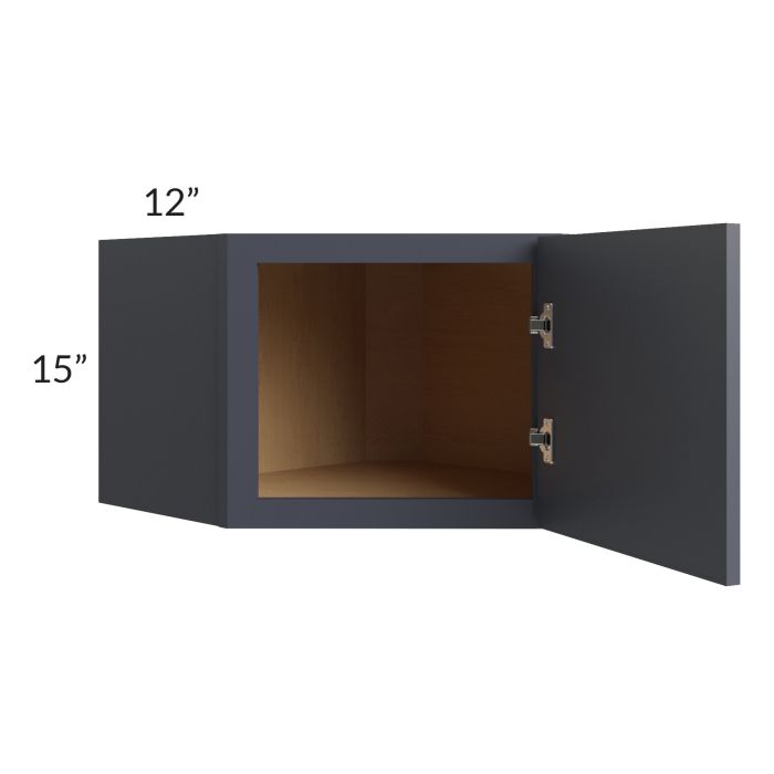 Vienna Indigo 24x15 Diagonal Corner Wall Cabinet