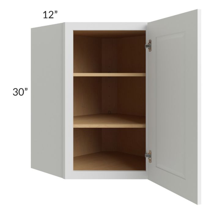 Southport White Shaker 24x30 Wall Diagonal Corner Cabinet
