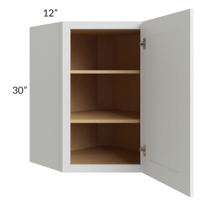Bayville White 24x30 Diagonal Corner Wall Cabinet