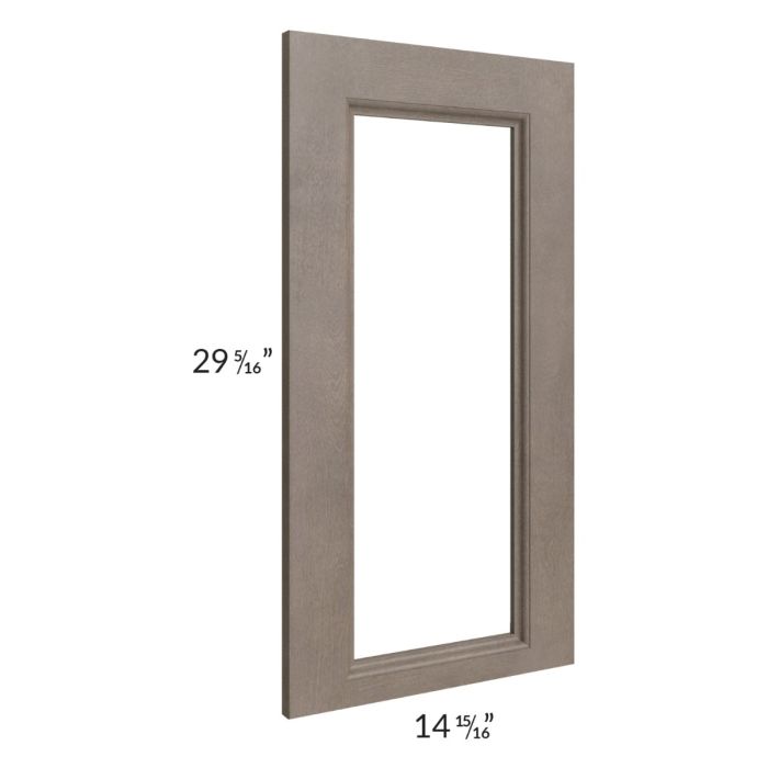 Providence Natural Grey 24x30 Wall Diagonal Corner Glass Door Only with Glass Included