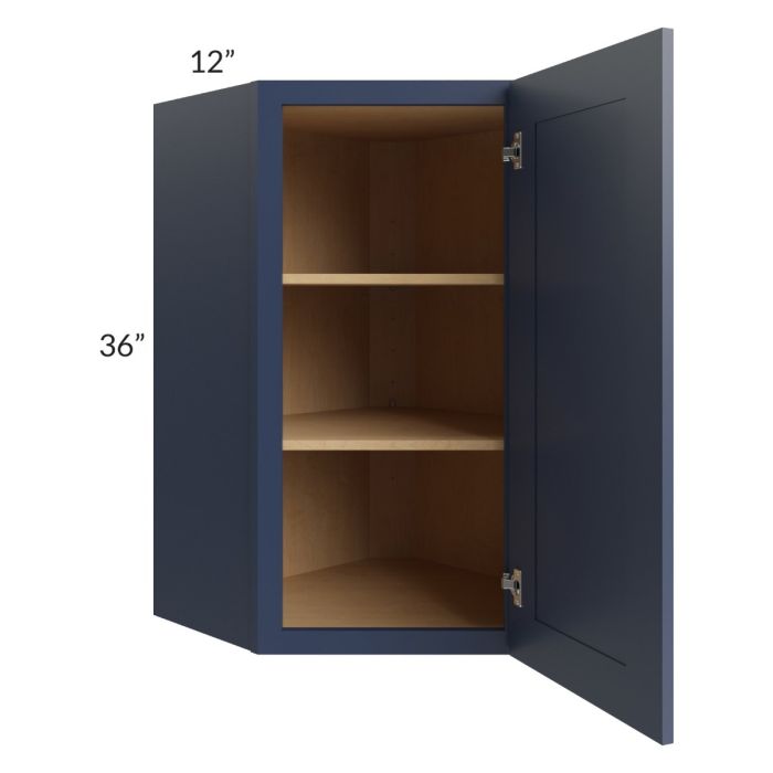 Bayville Blue 24x36 Diagonal Corner Wall Cabinet