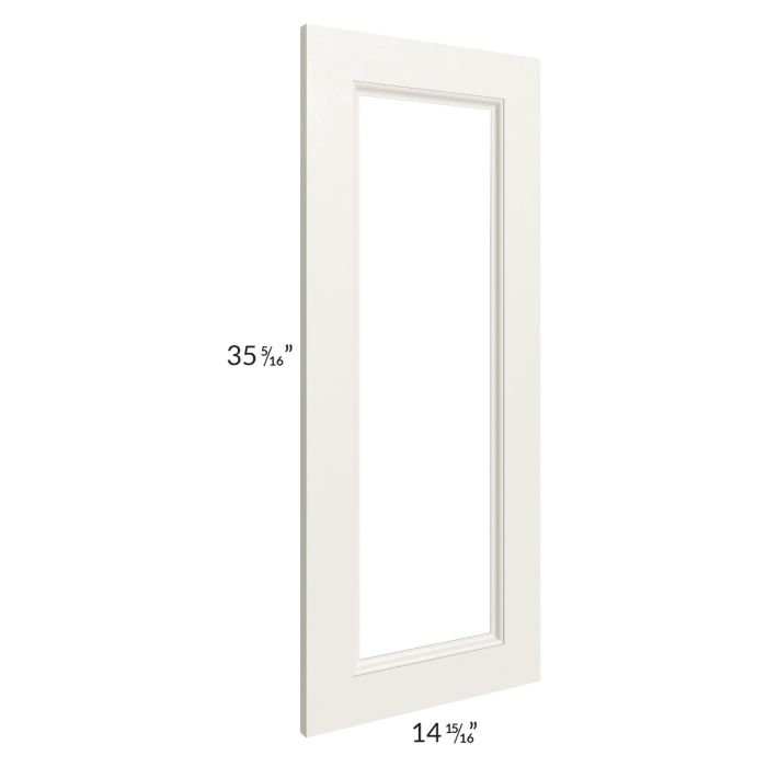 Providence Cream Glaze 24x36 Wall Diagonal Corner Glass Door Only with Glass Included
