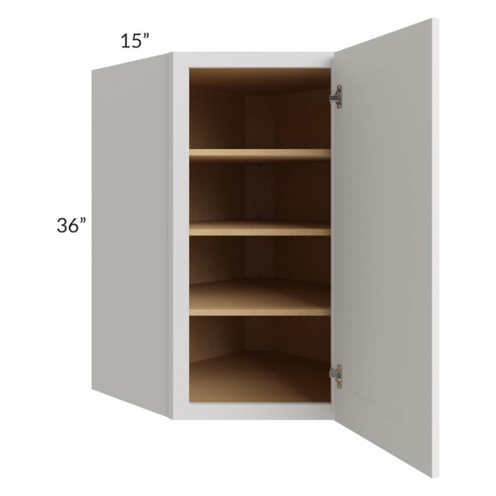 Tuscan Cloud 27x36 Diagonal Corner Wall Cabinet