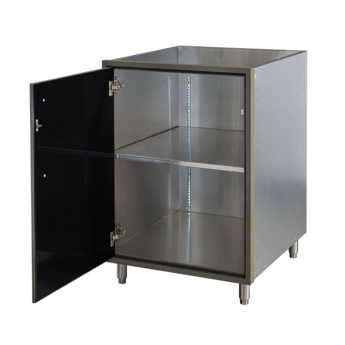 Legacy Outdoor Grey 24" Full Height Door Base Cabinet (Left Hinge)