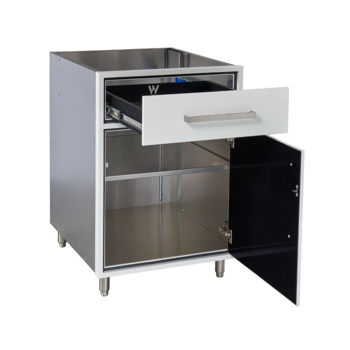 Legacy Outdoor White 24" Base Cabinet (Right Hinge)