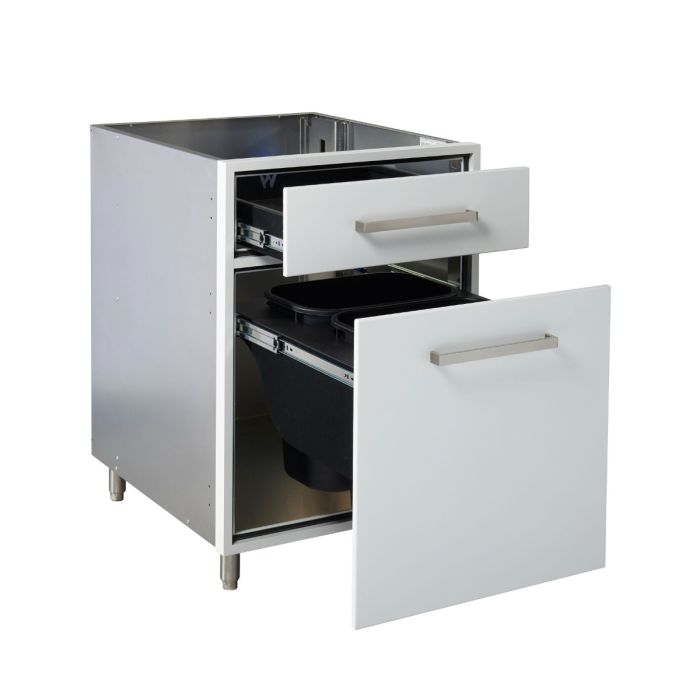 Legacy Outdoor White 24" Base Trash Cabinet