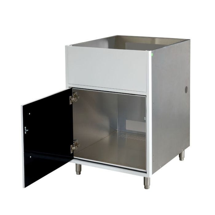 Legacy Outdoor White 24" Single Door Ventilated Gas Grill Base (Left Hinge)