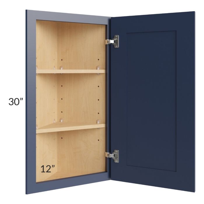 Bayville Blue 12x30 Wall End Angle Cabinet