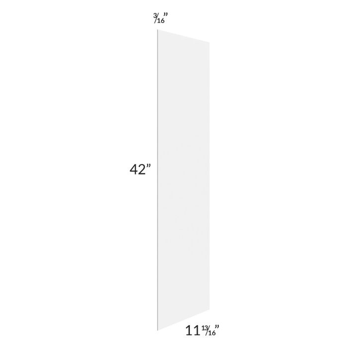 Stratton White Shaker 12x42 Wall End Panel