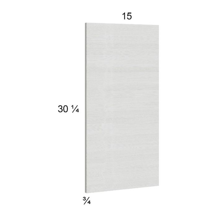Euro White Grain Wall Overlay Panel - 15"W x 30-1/4"H x 3/4"D