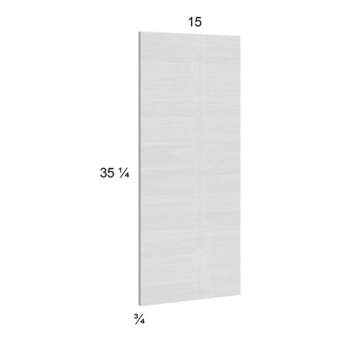 Euro White Grain Wall Overlay Panel - 15"W x 35-1/4"H x 3/4"D