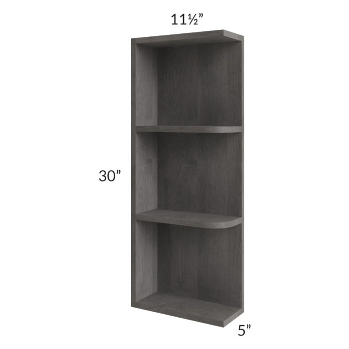 Providence Slate Grey 05x30 Wall End Shelf Cabinet