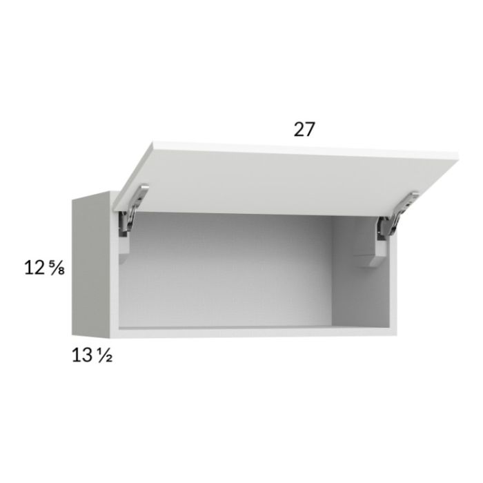 Euro Gloss White 27x12-5/8 Flip Up Door Wall Cabinet