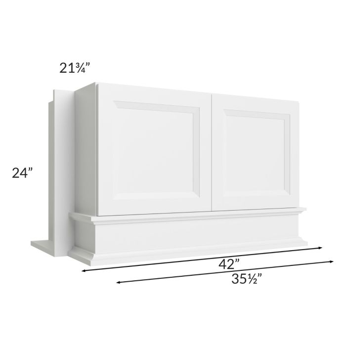 Bayville White 36x24 Wood Hood
