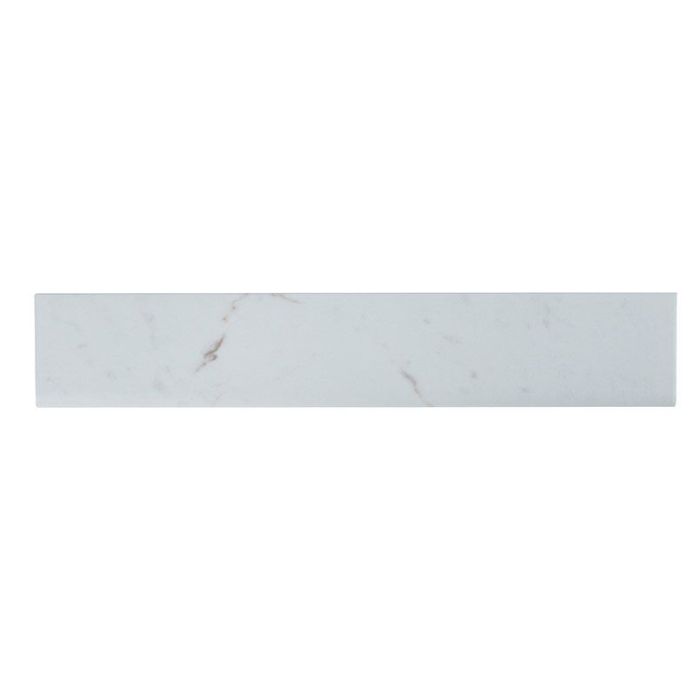 White Vena 3" x 18" Bullnose Ceramic Tile