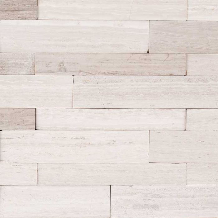 Winter Oak Peel And Stick Stacked Stone Tile