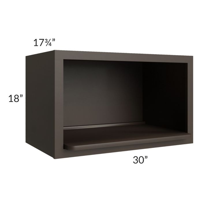 Southport Espresso Shaker 30x18 Microwave Wall Cabinet