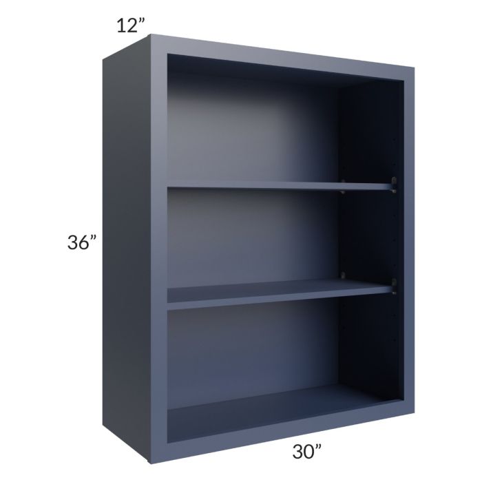 Bayville Blue 30x36 Wall Open Cabinet