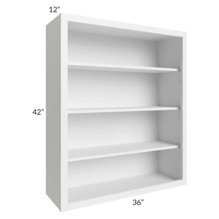 Bayville White 36x42 Wall Open Cabinet