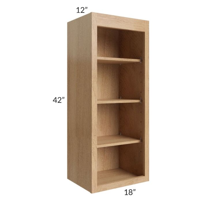 Midtown Timber Shaker 18x42 Wall Open Shelf Cabinet