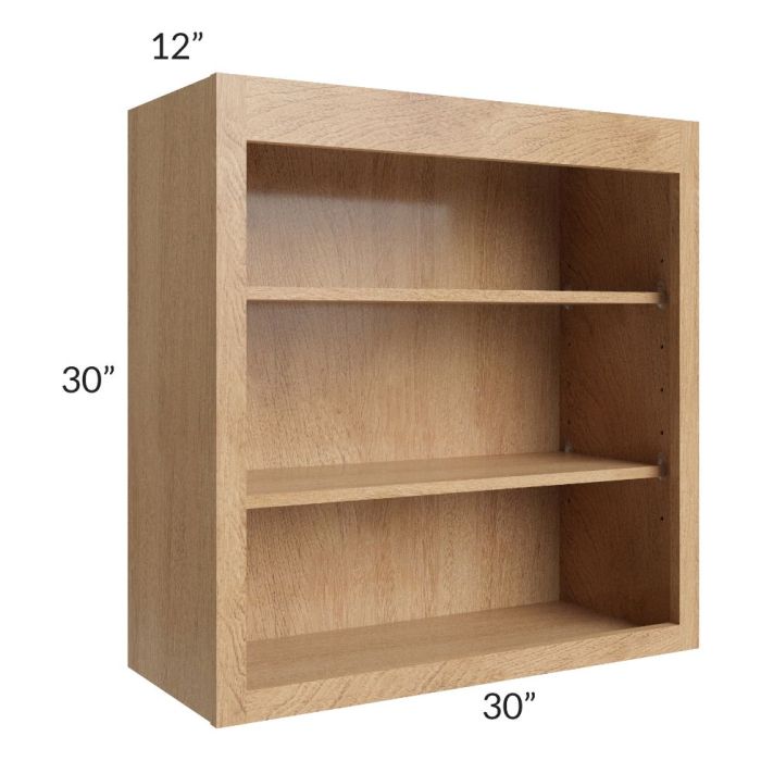 Midtown Timber Shaker 30x30 Wall Open Shelf Cabinet
