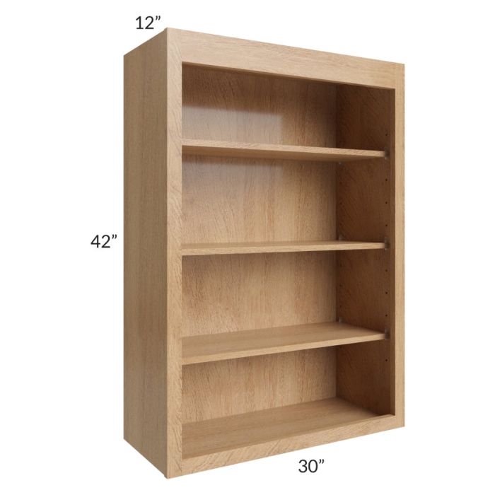 Tuscan Timber 30x42 Wall Open Shelf Cabinet