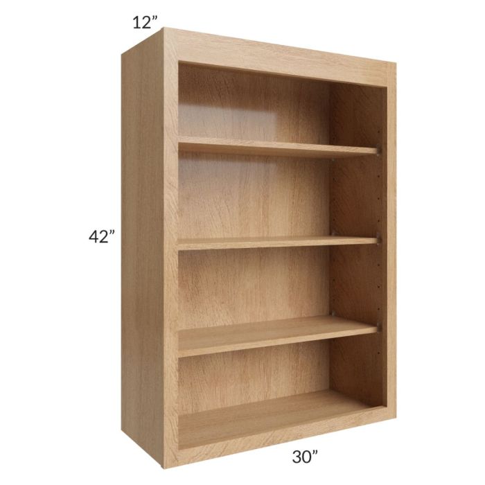 Midtown Timber Shaker 30x42 Wall Open Shelf Cabinet