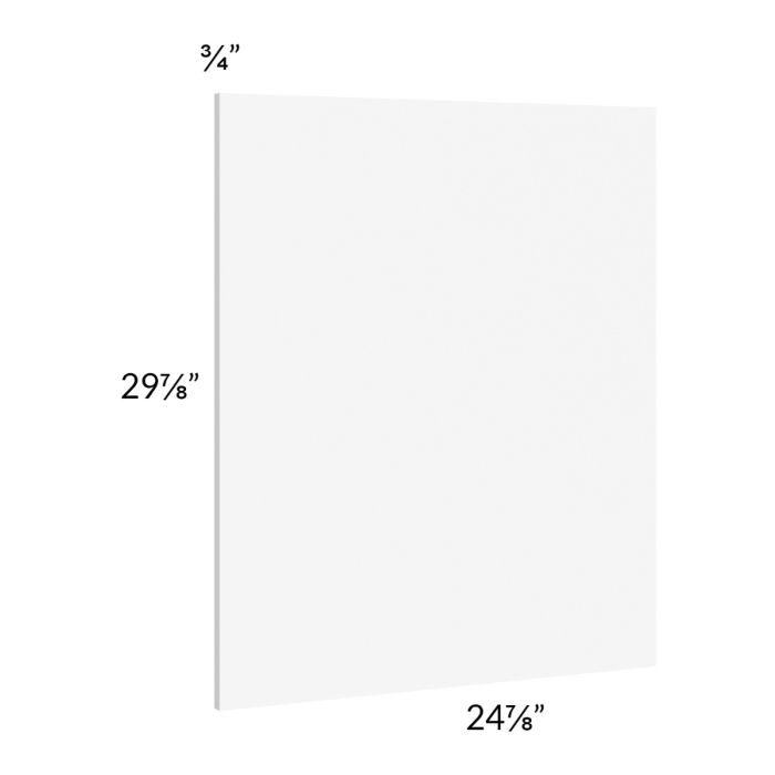 Milan White Matte Wainscot Base Panel