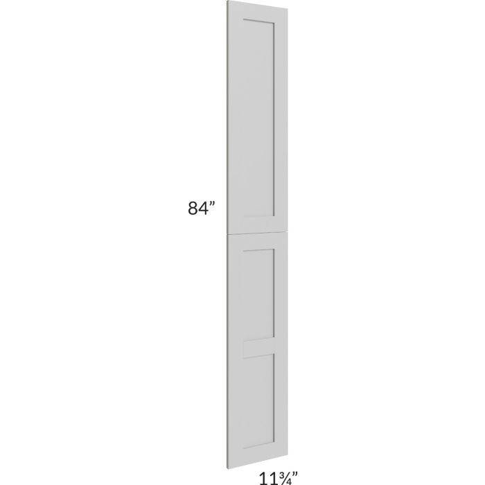 Midtown Painted Grey Shaker Wainscot 84" Tall Panels (12" depth)