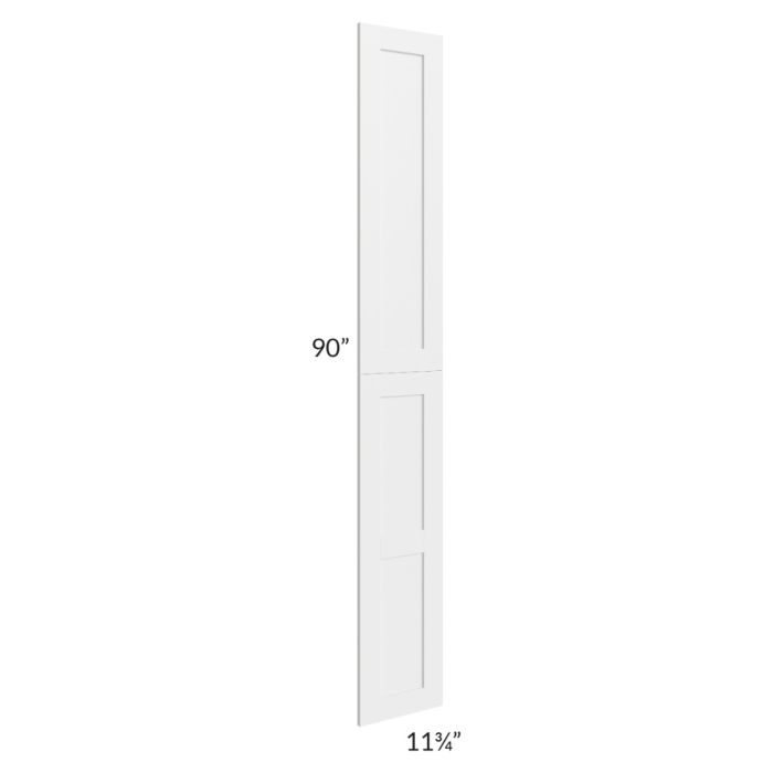 Midtown White Shaker Wainscot 90" Tall Panels (12" depth)
