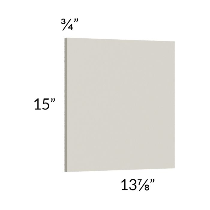 Milan Beige Matte Wainscot 15" Wall Panel (for 13" deep cabinets)