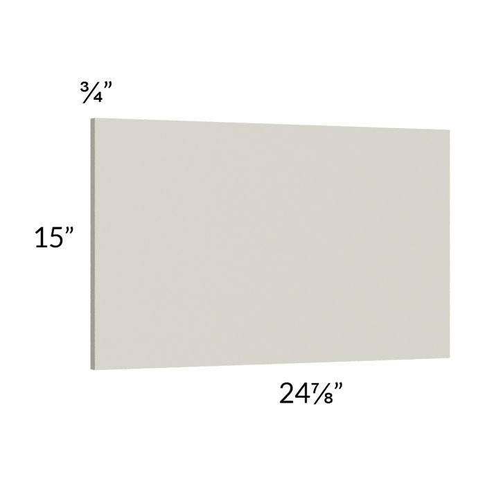 Milan Beige Matte Wainscot 15" Wall Panel (for 24" deep cabinets)