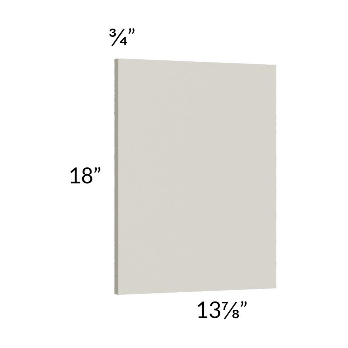 Milan Beige Matte Wainscot 18" Wall Panel (for 13" deep cabinets)