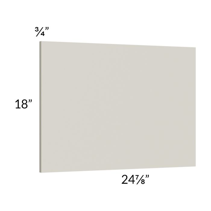 Milan Beige Matte Wainscot 18" Wall Panel (for 24" deep cabinets)