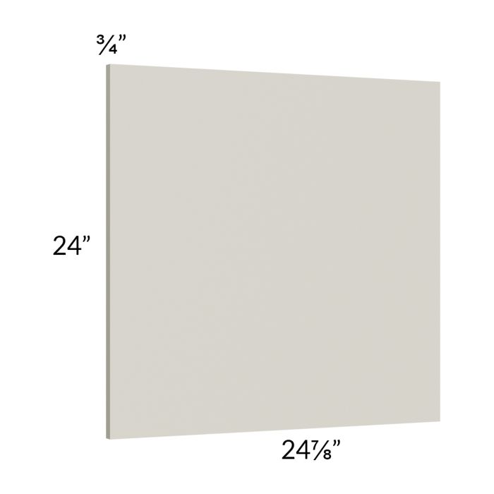 Milan Beige Matte Wainscot 24" Wall Panel (for 24" deep cabinets)