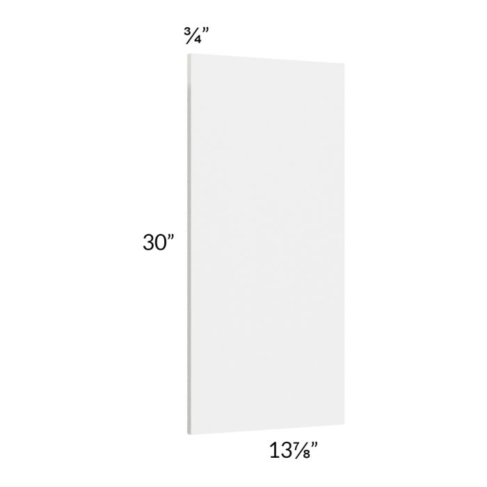 Milan White Gloss Wainscot 30" Wall Panel