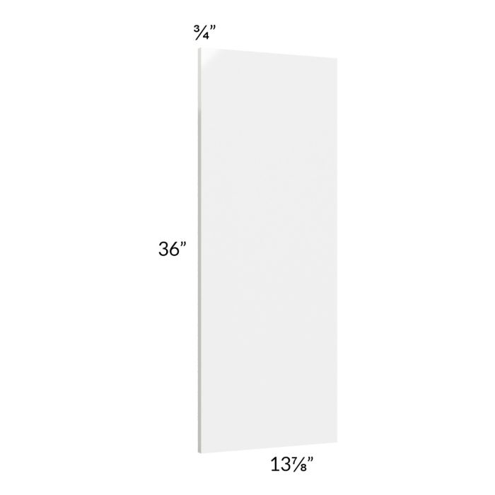 Milan White Gloss Wainscot 36" Wall Panel