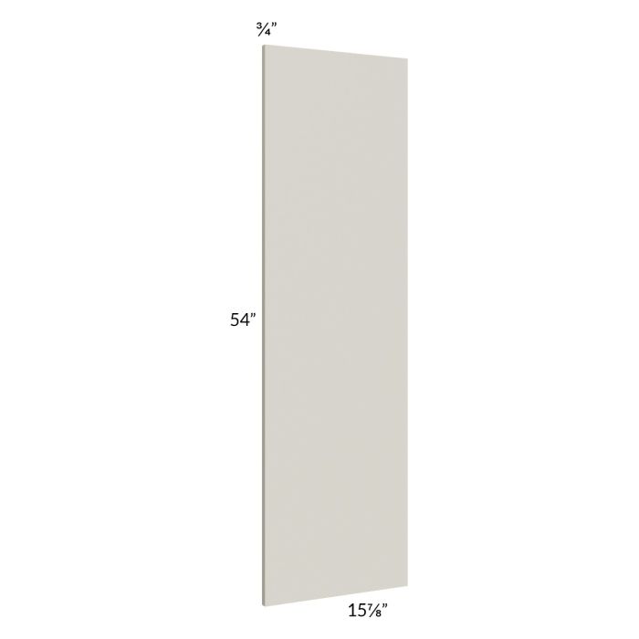 Milan Beige Matte Wainscot 54" Wall Panel (for 15" deep cabinets)