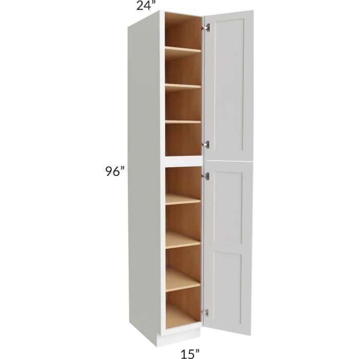 Alpine White Shaker 15x96 Wall Pantry