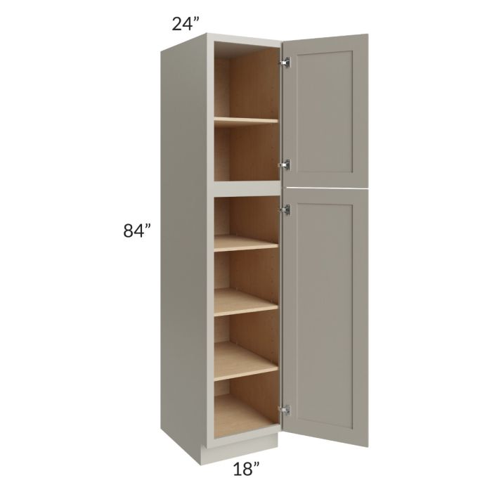 Stratton Light Grey Shaker 18x84 Pantry Cabinet