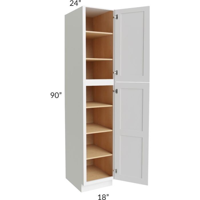 Alpine White Shaker 18x90 Wall Pantry
