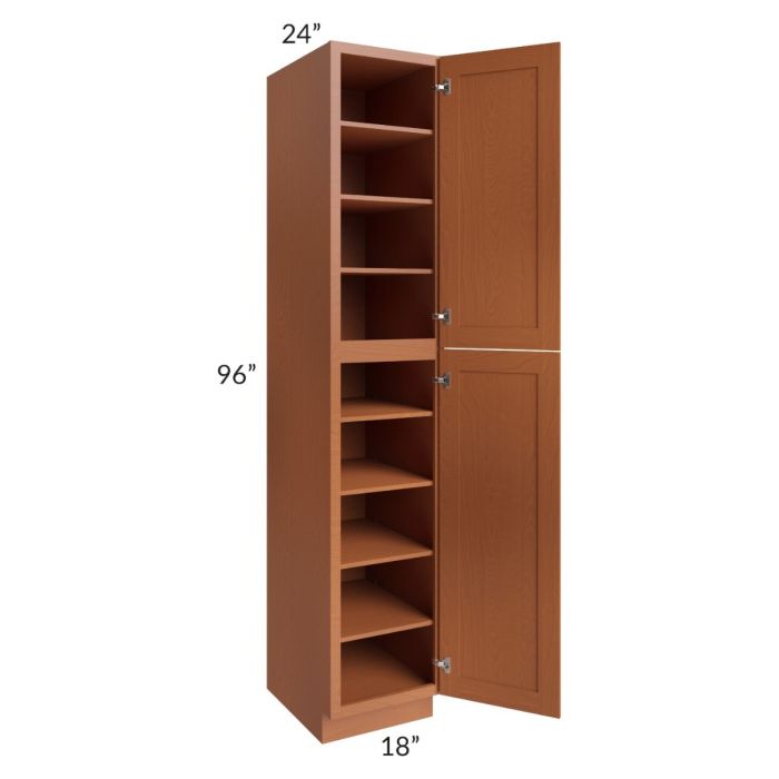 Lexington Cinnamon Glaze 18x96 Wall Pantry
